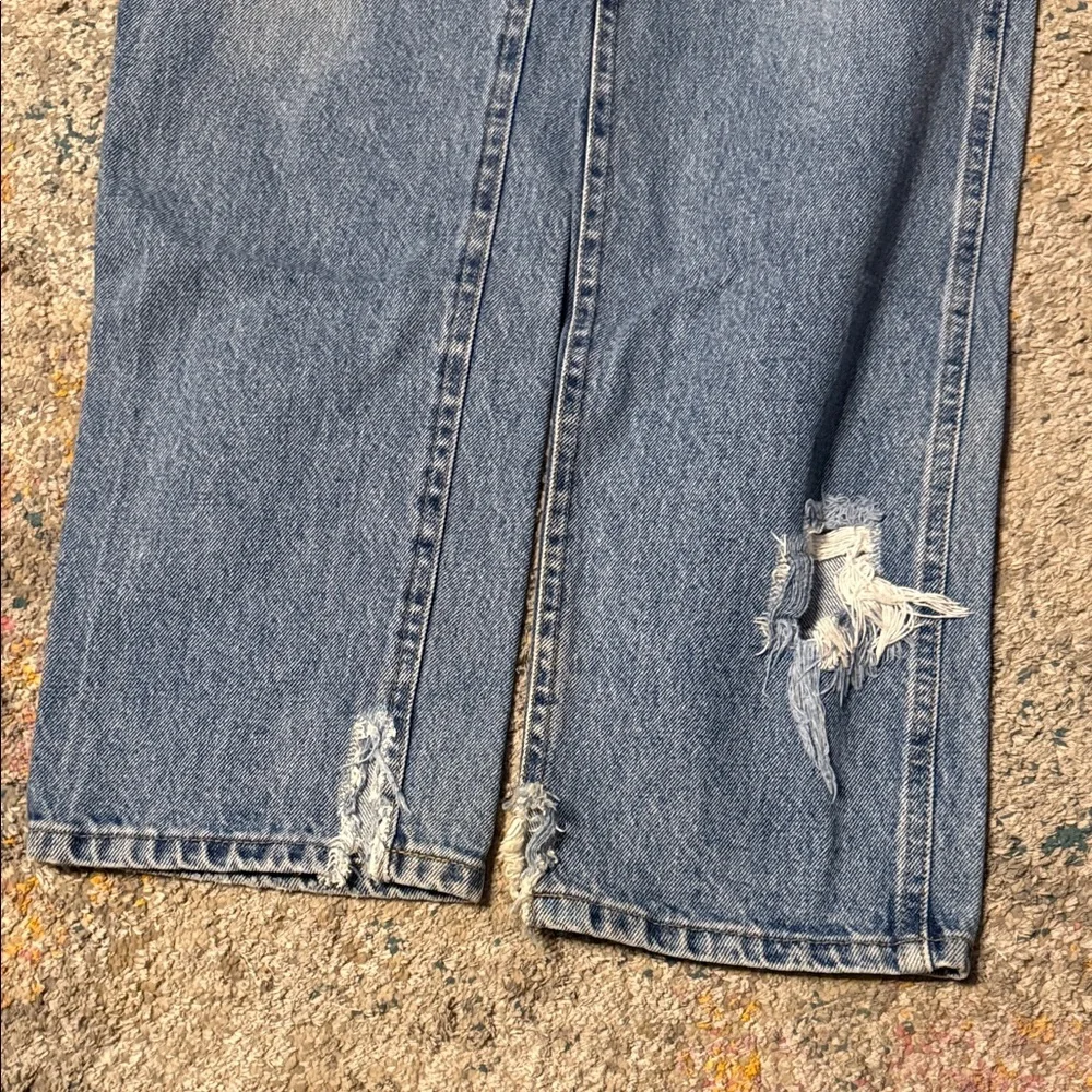 Wrangler Vintage Worn & Torn Men's Blue Straight Jeans 30x32